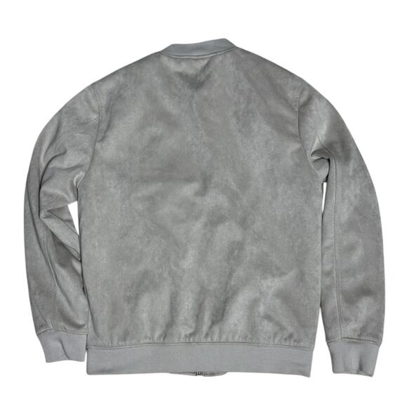 Marconi Men's Faux Suede Bomber Jacket Coat- Size Medium Old Money Quiet Luxury - Picture 5 of 6